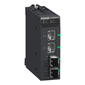 Convertitore di Fibra Ottica SCHNEIDER ELECTRIC BMXNRP0201 2CH 100Mb Dual-Port SM/LC per PLC, PAC e Controllori Dedicati - Product Image 1