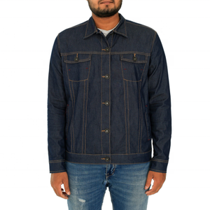 Vente en gros de veste en jean slim en coton mélangé de haute qualité pour hommes, veste décontractée à la mode avec bouton en métal pour l'extérieur - Product Image 2