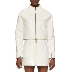 Chaqueta Corta de Cuero Sintético Estilo Motociclista AVIREX - Product Image 3