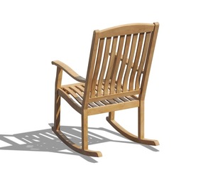 Sillas mecedoras para sala de estar, ideales para relajarse en casa, hechas de madera de teca, probadas para ser resistentes y duraderas. - Product Image 2