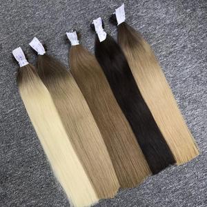 ผมต่อแบบเทปต่อผมมนุษย์เวียดนาม100% ผมตรงสีไม่พันกันนุ่มผม VQ หลากสีเข้มขึ้นสำหรับใช้ส่วนตัว - Product Image 4