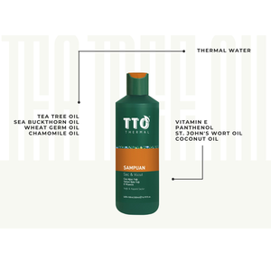 Champú y Acondicionador Líquido TTO Thermal 2 en 1 de 500 ml, Sin Sulfatos, Anticaspa, Tratamiento para el Cuero Cabelludo Graso - Product Image 1
