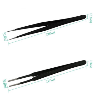 Pince à cils en acier inoxydable à taux réglable de qualité supérieure ensemble de 6 pièces fabriqué en usine bonne vente avec pointe pointue - Product Image 4
