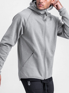 Sudaderas con capucha con cremallera para hombre personalizadas Sudadera con capucha con cremallera completa personalizada con pantalones a juego Chándal Atlético informal - Product Image 2