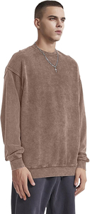 Sweat-shirt à motif solide et lourd pour hommes de haute qualité, vêtements d'hiver décontractés, logo personnalisé Construisez votre propre marque OEM personnalisé - Product Image 3