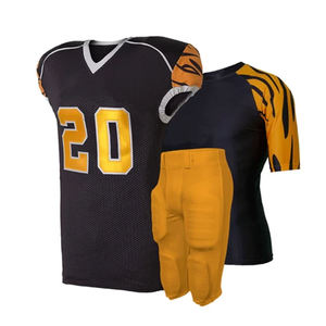 Uniformes de Fútbol Americano Personalizados, Transpirables, Antibacterianos, de Secado Rápido, con Pantalones a Juego, para Adultos, en Spandex/Algodón - Product Image 5