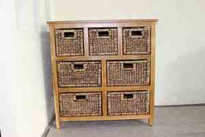 ตู้ผักตบชวาและตู้เก็บไม้อย่างยั่งยืนสำหรับเฟอร์นิเจอร์ในร่ม - Product Image 2