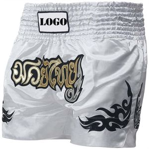 Nueva tendencia al por mayor de moda Pantalones cortos de boxeo nueva llegada logotipo personalizado Kick Boxing Muay Thai pantalones cortos - Product Image 5