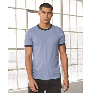 T-shirt de sonnerie ventilé et personnalisable T-shirt de sonnerie à manches courtes en jersey pour homme T-shirt à col rond respirant Ringer - Product Image 6