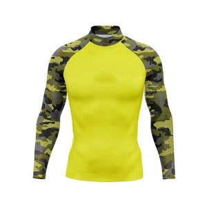 Hauts à manches longues pour hommes, respirants, antibactériens, à séchage rapide, protection UV, rash guard, surf, plongée, maillots de bain - Product Image 1