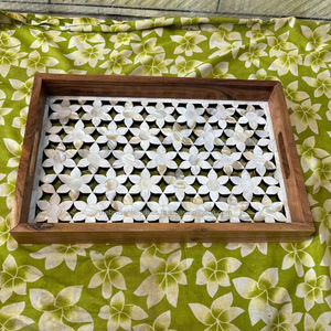 ถาดเสิร์ฟหอยมุกสำหรับช็อคโกแลตและขนมหวานทำด้วยมือสไตล์อาหรับหรูหราระดับราชวงศ์ - Product Image 1