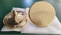Ensemble de douche complet en laiton non laqué avec pommeau de douche pluie pour salle de bain