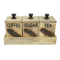 Artisanat indien bois de pin Super qualité luxe personnalisé maison cadeau décoratif article Offre Spéciale personnalisé boîte à thé en bois nouveau Design