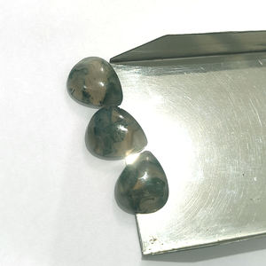 Lote de 3 Cabujones de Ágata Musgosa Natural de 20x17mm, 46.3 Quilates, Iroc Sales, Gemas Sueltas de Ágata de Buena Calidad, US$10.58 por Todo - Product Image 2