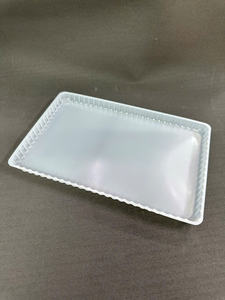 Professional sushi packaging Disposable white rectangular PP <b>plastic</b> <b>tray</b> ideal for serving and transporting sushi - Product Image 5