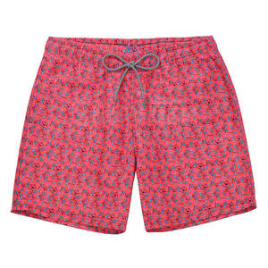 Shorts de bain mi-longs pour hommes de haute qualité, motif uni, écologiques, durables, avec logo frontal, 100 % polyester, nouvelle collection - Product Image 1