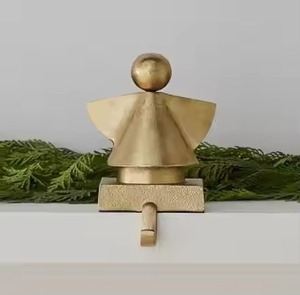 Beautiful Brass Metal Angel Hook For Christmas Festive Display Jewelry Holder <b>Keys</b> <b>Bag</b> Organizer And Decorative Wall Styling - Product Image 5