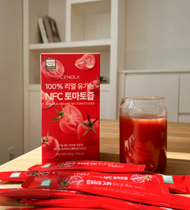 น้ำมะเขือเทศออร์แกนิค 100% ยี่ห้อ CENOLA ขนาด 20 กรัม*28 ซอง ผลิตในเกาหลี สำหรับสุขภาพต้านการอักเสบ มีส่วนผสมของไลโคปีน อายุการเก็บรักษา 2 ปี - Product Image 5