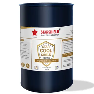 Cool Roof Coating Paint High Albedo Heat Reflective Metal Surfaces Highest SRI Value 130 Energy Saving Solar Heat Insulation