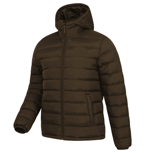 Chaqueta acolchada con cremallera de invierno de tela de burbuja de color sólido - Product Image 6