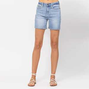 Trendy High Waist Skinny Denim Shorts for Girls & Women Casual Summer <b>Jeans</b> Shorts Ripped Design for Travel College Daily Wear - Product Image 4
