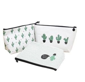 Bolsa pequeña con cremallera de algodón ecológica personalizada, bolsa de cosméticos de maquillaje de lona de algodón liso a la moda, logotipo personalizado, tamaño pequeño - Product Image 4