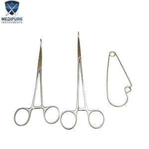 Ensemble de pinces hémostatiques professionnelles en acier inoxydable avec grande épingle de sûreté, instrument chirurgical - Product Image 1