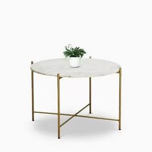 Table basse en métal avec dessus en verre durable Design unique Cadeau de pendaison de crémaillère Pièce authentique - Product Image 5