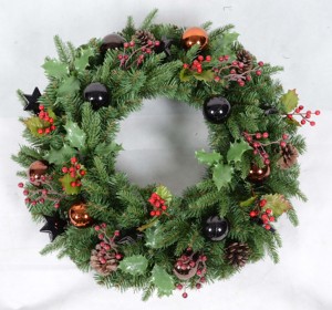 Guirlande de Noël de style naturel 45–180 cm – Guirlande artificielle en pin avec pommes de pin, baies et branches épaisses de qualité supérieure - Product Image 3