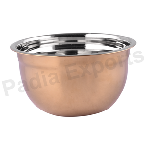 Bols élégants et écologiques en acier inoxydable pour cuisines modernes, ensemble de bols de service pour la salle à manger, bol en métal élégant pour l'accent - Product Image 1