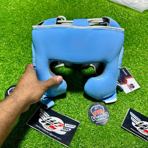 Protège-tête de boxe de dernière collection en gros Garde de sécurité en cuir taille adulte personnalisé OEM à vendre - Product Image 1