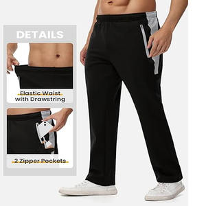 Survêtements délavés à l'acide pour hommes, ensembles de pantalons évasés brodés usés, survêtement zippé avec strass, téléchargé par Dress Sports - Product Image 5