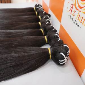 Prix de gros 100% Extensions de cheveux humains brut vietnamien os droite trame cheveux Super Double dessiné - Product Image 3