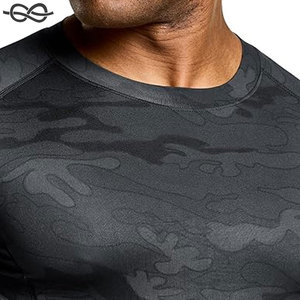 Chemise de compression à manches longues pour hommes UPF 50 + Rash Guard pour les sports nautiques Athletic Base Layer Workouts Quick Dry UV Protection - Product Image 5