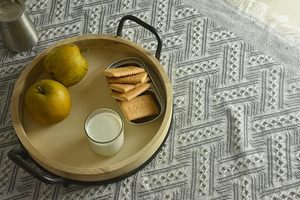 Bandeja DE SERVICIO DE MADERA hecha a mano para café y aperitivos, bandeja de servicio de madera decorativa, diseño único de M/S SHAAD HANDICKTS - Product Image 4