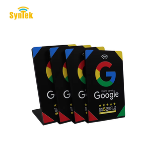 Expositor de Tarjetas NFC RFID Personalizado con Reseñas de Google - Soporte de Acrílico y PVC para Códigos de Mesa, Comunicación en Redes Sociales, Menú de Restaurante - Product Image 3