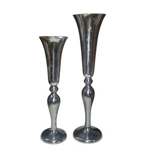 Vase à fleurs en argent plaqué personnalisé pour une décoration de haute qualité, design unique, pot à fleurs décoratif pour restaurant - Product Image 4