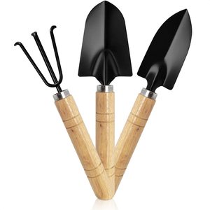 Mini ensemble d'outils de jardin indiens avec 3 pièces manche en bois pelles de jardinage bêche manche en bois économique - Product Image 6
