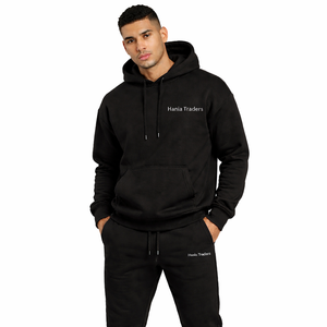 Survêtement d'hiver pour homme avec logo personnalisé 2025, séchage rapide, respirant, 100% coton, haut à capuche, taille plus, vêtements personnalisables 2026 - Product Image 1