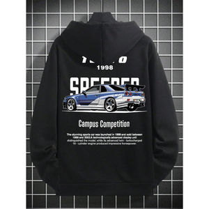 Vente en gros Fabricants de vêtements d'hiver Sweat à capuche vieilli lavé à l'acide surdimensionné Streetwear Sweats à capuche en coton pour hommes - Product Image 4