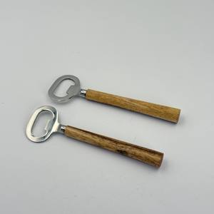 Ouvre-bouteille en bois et acier pur, fabrication artisanale, design standard, pour vin et boissons froides, ouvre-bouteille à prix très bas - Product Image 2