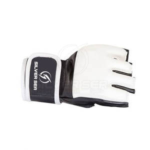 2023 Gants MMA imprimés avec logo personnalisé Service OEM en cuir de haute qualité Vente chaude pour les arts martiaux et la boxe - Product Image 4