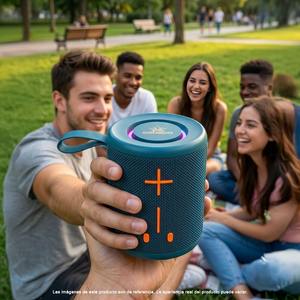 Altavoz Inalámbrico Benedo 5.3, Estéreo Hi-Fi de 5W, con Espectáculo de Luces RGB, USB Tipo C, Ranura para Tarjeta TF, Puerto USB, Batería de 2400mAh, Portátil, Pantalla Premium - Product Image 4