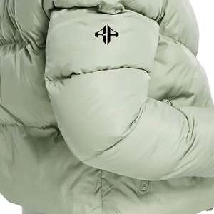 Nueva chaqueta de invierno con logotipo personalizado superior 2025, chaqueta acolchada con cremallera estampada transpirable de poliéster 100% de ATLANTIC - Product Image 5