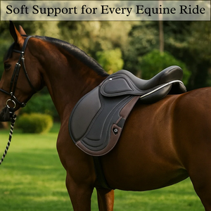 Sillín inglés de invierno de alta calidad, diseño de cuero para saltar - Product Image 2