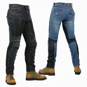 Pantalones Vaqueros de Motociclista Azules para Hombre, con Paneles de Malla Transpirable y Protección Certificada CE - Product Image 1
