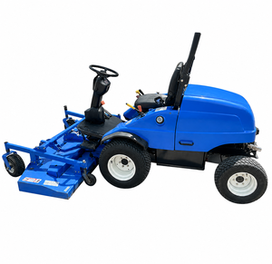 Tracteur de jardin bleu 4 roues motrices avec moteur, facile à utiliser - Product Image 1