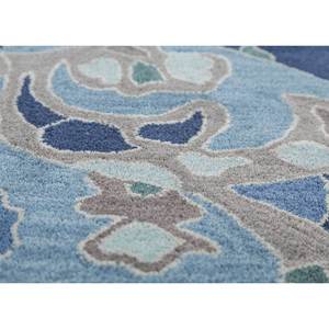 Hacienda Blue <b>Boho</b> Wool <b>Rugs</b> Hand Tufted Rectangular Pattern for Bedroom Living Room Bedside High Quality Plush Pile Tra-15057 - Product Image 3