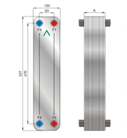 Échangeur de chaleur à plaques en acier inoxydable pour pompe à chaleur R410A R32 R134A, refroidisseur OEM, chaudière, condenseur, évaporateur, refroidisseur d'huile, centre de données