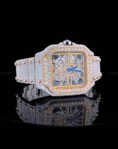 Free Shipping Men's Luxury <b>Watch</b> <b>Smart</b> Dial Display Fully Iced Hip Hop VVS Diamond <b>Band</b> Men's Luxury <b>Watch</b> - Product Image 1